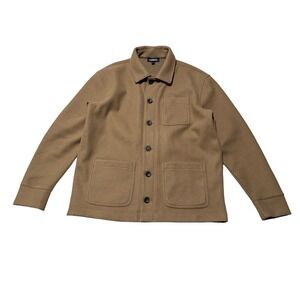 Express Men's Chore Style Shirt Jacket Shacket Beige Size Medium